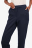 Judith & Charles Navy Wool Pinstripe Pants Size 6