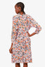 Marni Lilac/Orange Silk Floral Print Dress Size 42