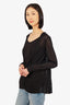 Akris Black Pleated Cardigan Estimated Size M