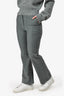 Maje Grey Check Low Waist Baby Flared Trousers Size 38