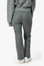 Maje Grey Check Low Waist Baby Flared Trousers Size 38