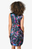 Erdem Blue/Pink Silk Sleeveless Slip Dress Size 6