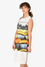 Dries van Noten White Printed Cotton Sleeveless Dress Size 36
