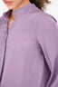 Nili Lotan Purple Silk Button-Down Shirt Size XS
