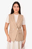 Veronica Beard Tan 'Anouka' Vest Size 4