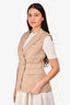 Veronica Beard Tan 'Anouka' Vest Size 4