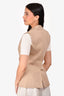 Veronica Beard Tan 'Anouka' Vest Size 4