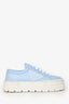 Prada Light Blue Double Wheel Re-Nylon 'Gabardine' Sneakers Size 37