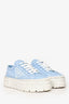 Prada Light Blue Double Wheel Re-Nylon 'Gabardine' Sneakers Size 37