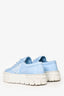 Prada Light Blue Double Wheel Re-Nylon 'Gabardine' Sneakers Size 37