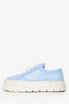 Prada Light Blue Double Wheel Re-Nylon 'Gabardine' Sneakers Size 37