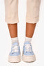 Prada Light Blue Double Wheel Re-Nylon 'Gabardine' Sneakers Size 37