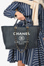 Pre-Loved Chanel™ 2013-14 Navy Denim Deauville Tote (As Is)