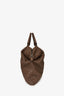 Bottega Veneta Brown Leather Intrecciato Convertible Maxi Top Handle