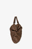 Bottega Veneta Brown Leather Intrecciato Convertible Maxi Top Handle