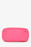 Christian Dior 2014 Pink/Red Leather Mini Diorissimo Top Handle with Strap
