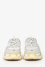 Balenciaga White Leather Triple S Sneakers SIze 40
