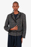 Escada Black/Multicolor Tweed Lace Trimmed Blazer Size 44