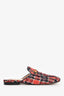 Gucci Blue/Red Tweed Horsebit Loafers Size 37