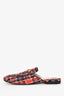 Gucci Blue/Red Tweed Horsebit Loafers Size 37