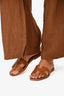 Hermès Brown Leather Oran Sandals Size 37
