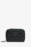 Pre-Loved Chanel™ 2015 Black Lambskin Zip Wallet