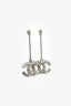 Pre-Loved Chanel™ 2019 Silver Tone CC Drop Earrings