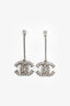 Pre-Loved Chanel™ 2019 Silver Tone CC Drop Earrings