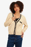 Sandro Cream/Black Knit Cardigan Size 1 (As Is)