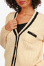 Sandro Cream/Black Knit Cardigan Size 1 (As Is)