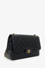 Pre-Loved Chanel™ 2019 Black Lambskin Leather Double Flap Jumbo Bag