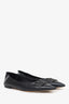 Valentino Black Leather Pointed Ballet Flats Size 40 (As Is)
