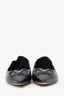 Valentino Black Leather Pointed Ballet Flats Size 40 (As Is)
