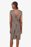 Prada Wool/Silk Grey Sleeveless Dress Size 46