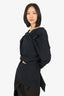 Toteme Black Drapped Asymmetric Top Size L