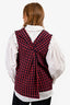 3.1 Phillip Lim Red Black Tartan Sleeveless Top Size 4