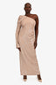 Eliya The Label Beige Sequined 'Nicole' Gown Size L
