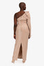 Eliya The Label Beige Sequined 'Nicole' Gown Size L