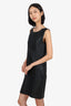 Gucci Black Metallic Sleeveless Midi Dress Size XL