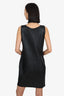 Gucci Black Metallic Sleeveless Midi Dress Size XL
