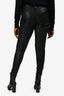 RTA Black Leather Ribbed Skinny Jeans Size 29