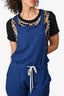 Monrow Navy Sleeveless Jumpsuit Size M