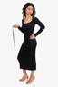 Elliatt Black 'Marisol' Knit Midi Dress Size M