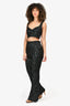 Bardot Black Sequined 'Celestial' Top/Pants Set Size XS