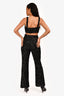 Bardot Black Sequined 'Celestial' Top/Pants Set Size M