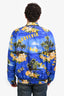 Gucci Blue/Yellow Nylon Palm Tree Printed Jacket Size 52 Mens