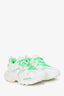 Balenciaga White/Green Mesh 'Track' Sneaker Size 35