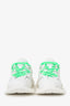 Balenciaga White/Green Mesh 'Track' Sneaker Size 35