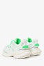 Balenciaga White/Green Mesh 'Track' Sneaker Size 35