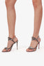 Christian Louboutin Galeria 100 Watersnake-Print Sandals Size 39